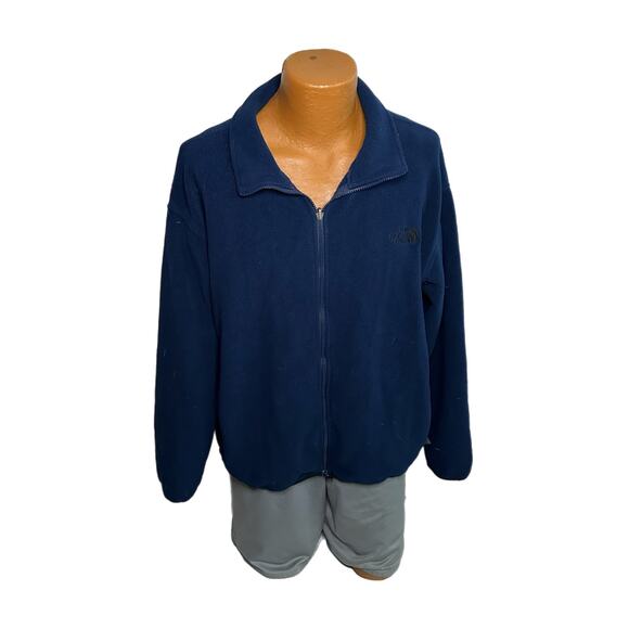 The North Face Men’s Navy Blue Zip Up Fleece Jacket, XL, Pre-owned - Picture 1 of 6
